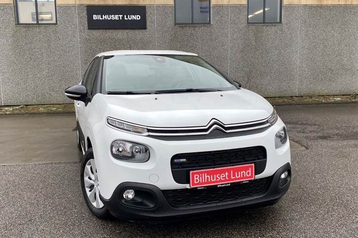 Hvid Citroën C3 fra 2018 set udefra
