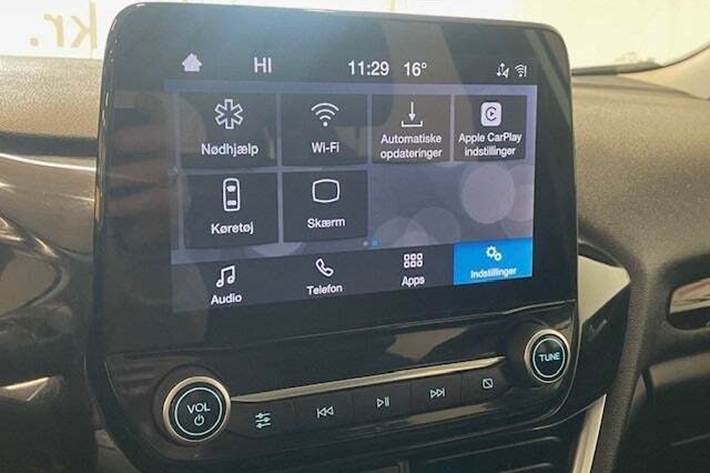 Hvid Ford Fiesta fra 2021