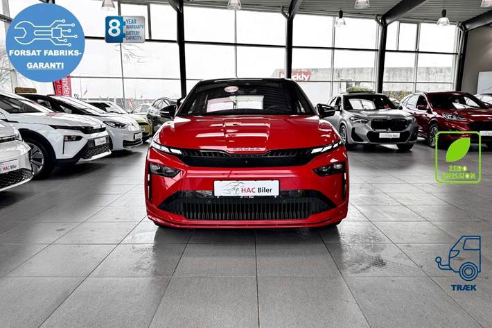 Rød Skoda Enyaq fra 2026