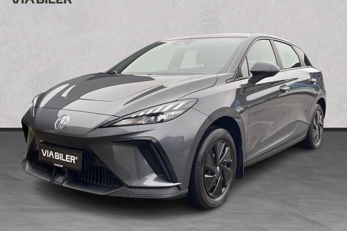 Grå MG MG4 Electric fra 2023 set udefra