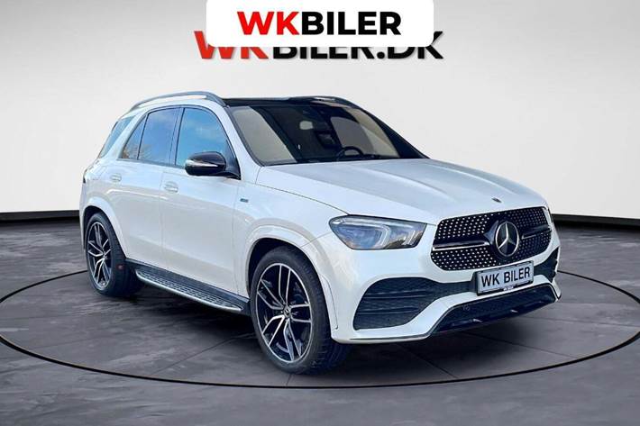 Hvid Mercedes GLE350 de fra 2022 set udefra