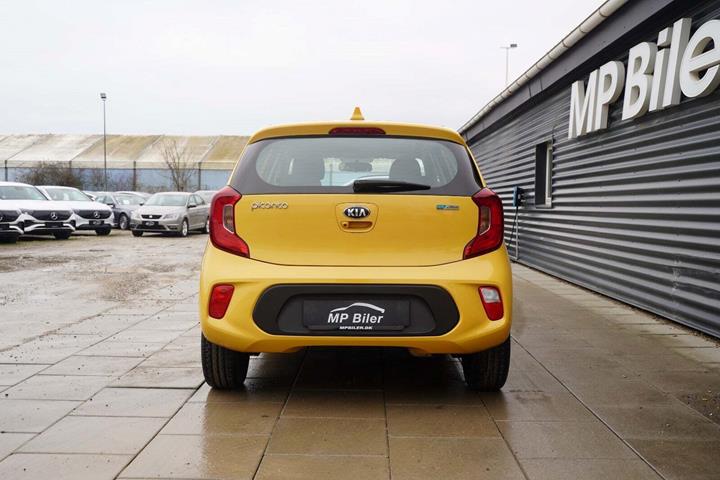 Gul Kia Picanto fra 2019