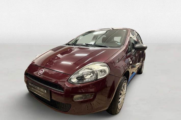 Grøn Fiat Punto fra 2006 set udefra