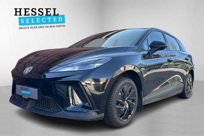 Sort MG 4 fra 2023 set udefra