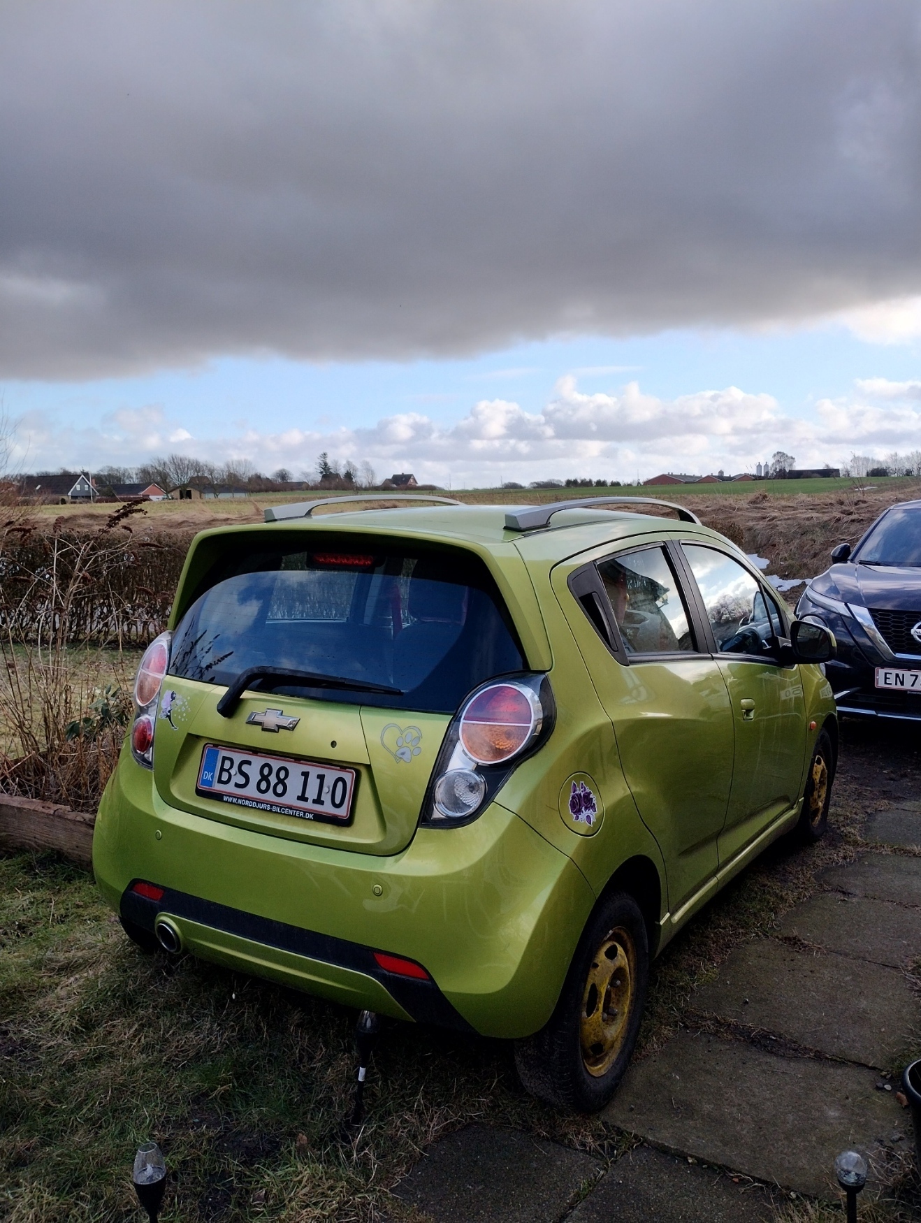 Grøn Chevrolet Spark fra 2012