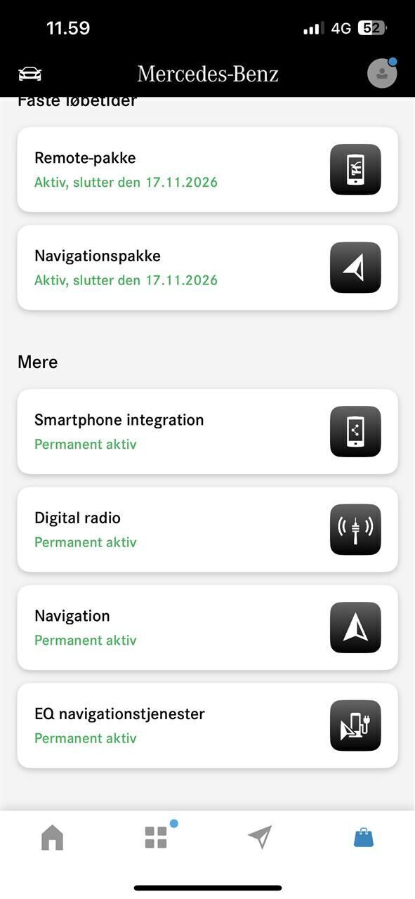 Grå Mercedes EQA 250 fra 2023