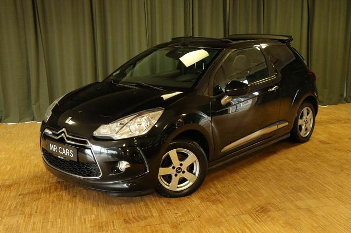 Grøn Citroën DS3 fra 2013 set udefra