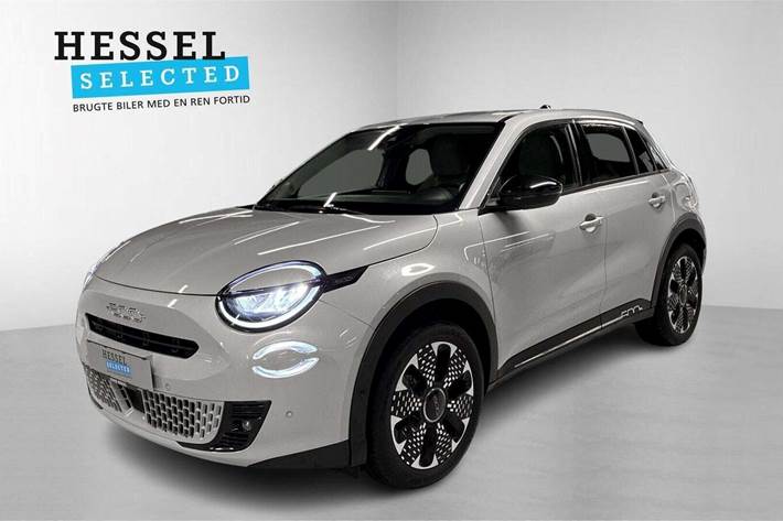 Grå Fiat 600e fra 2024 set udefra