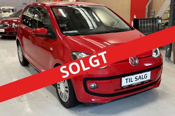 Rød VW UP! fra 2016