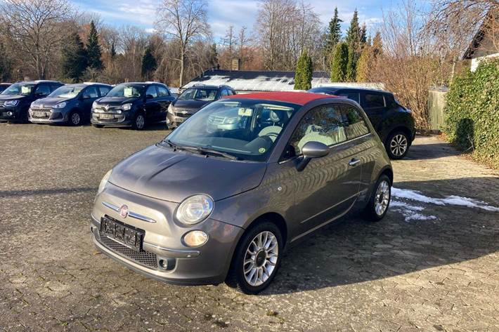 Grå Fiat 500C fra 2010