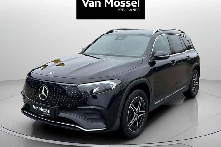 Sort Mercedes EQB250+ fra 2024 set udefra