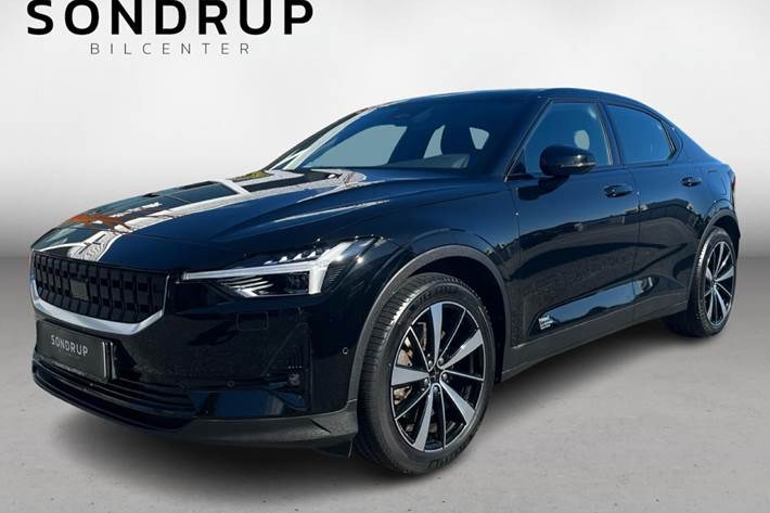 Sort Polestar 2 fra 2022 set udefra
