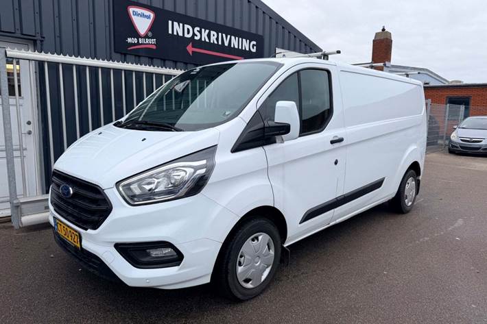 Hvid Ford Transit Custom 300L fra 2019