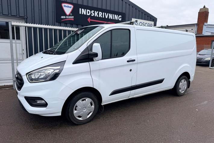 Hvid Ford Transit Custom 300L fra 2019
