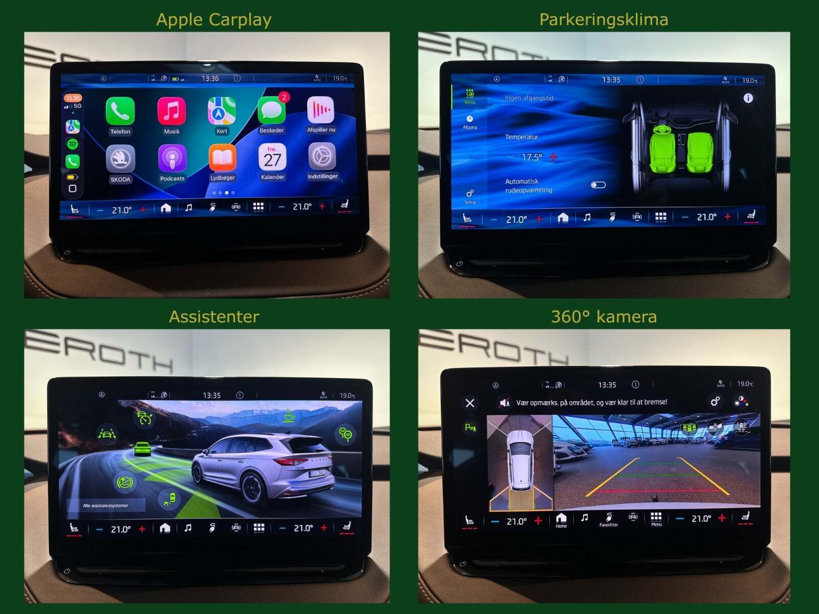 Hvid Skoda Enyaq fra 2022