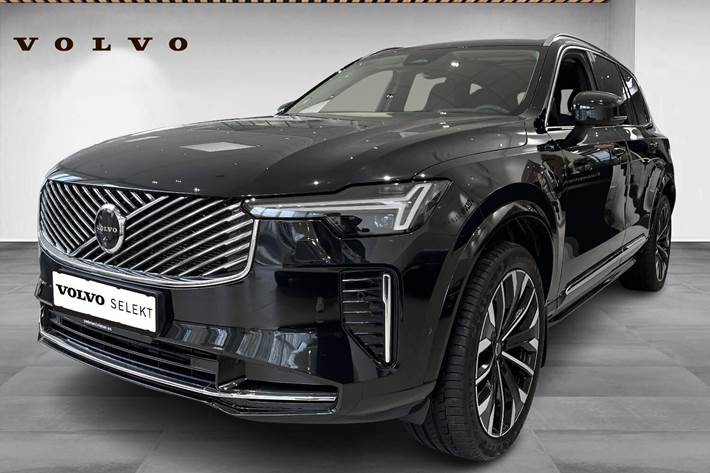 Sort Volvo XC90 fra 2025 set udefra