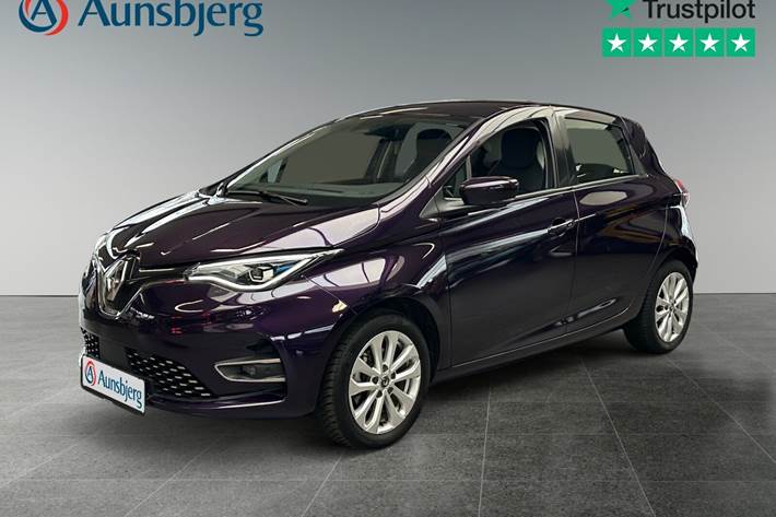 Grå Renault Zoe fra 2021 set udefra