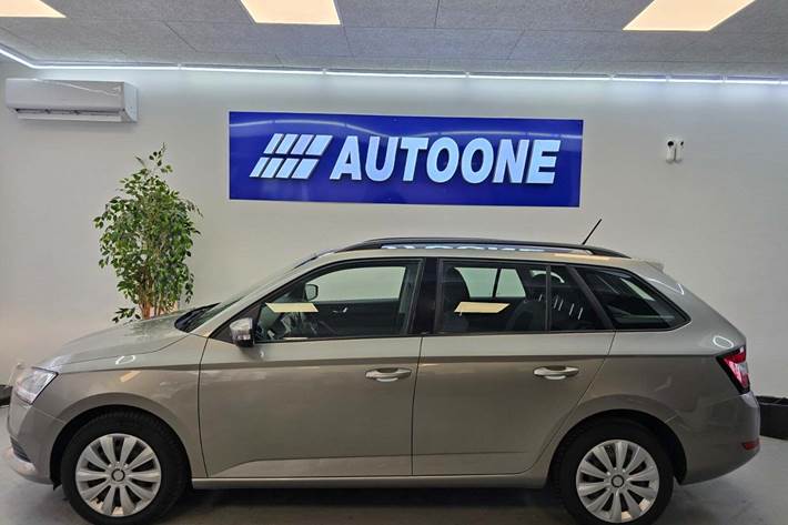 Beige Skoda Fabia fra 2019