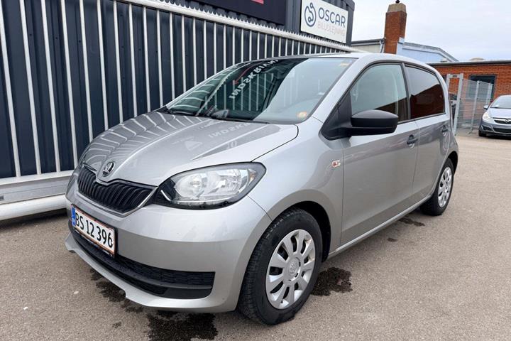 Hvid Skoda Citigo fra 2018 set udefra