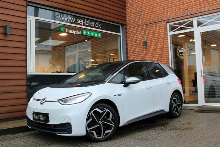 Hvid VW ID.3 fra 2020