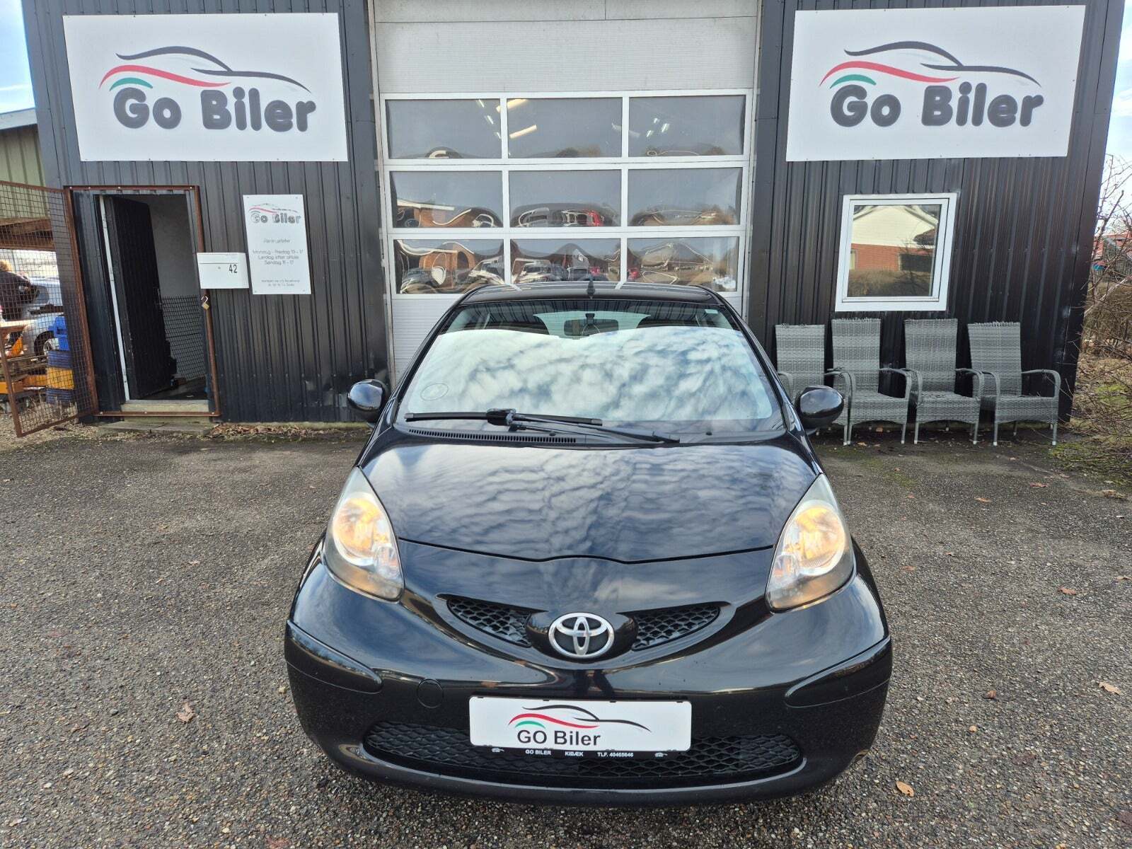 Grøn Toyota Aygo fra 2007