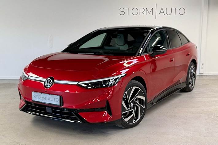 Grå VW ID.7 fra 2025 set udefra