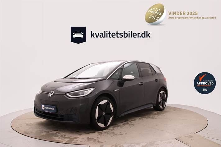 Grå VW ID.3 fra 2020 set udefra