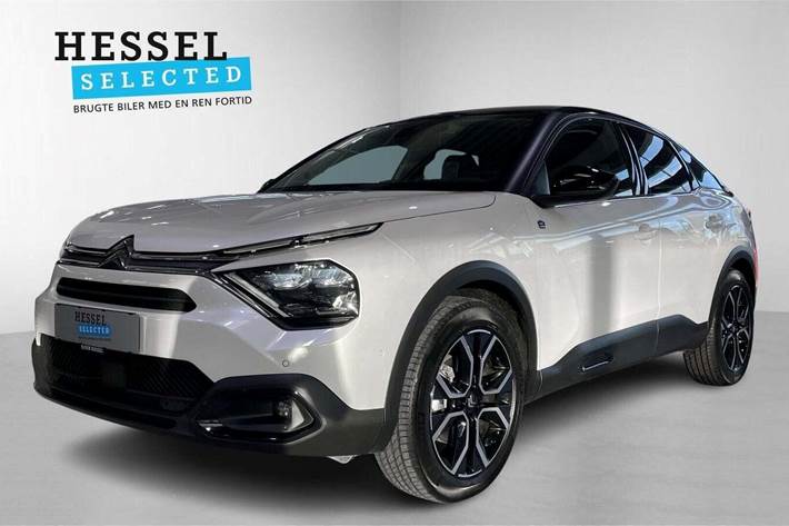 Hvid Citroën ë-C4 fra 2023 set udefra