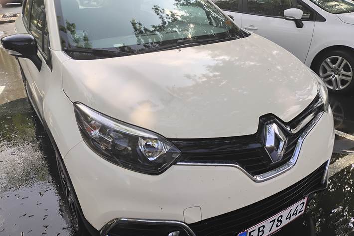 Hvid Renault Captur fra 2016