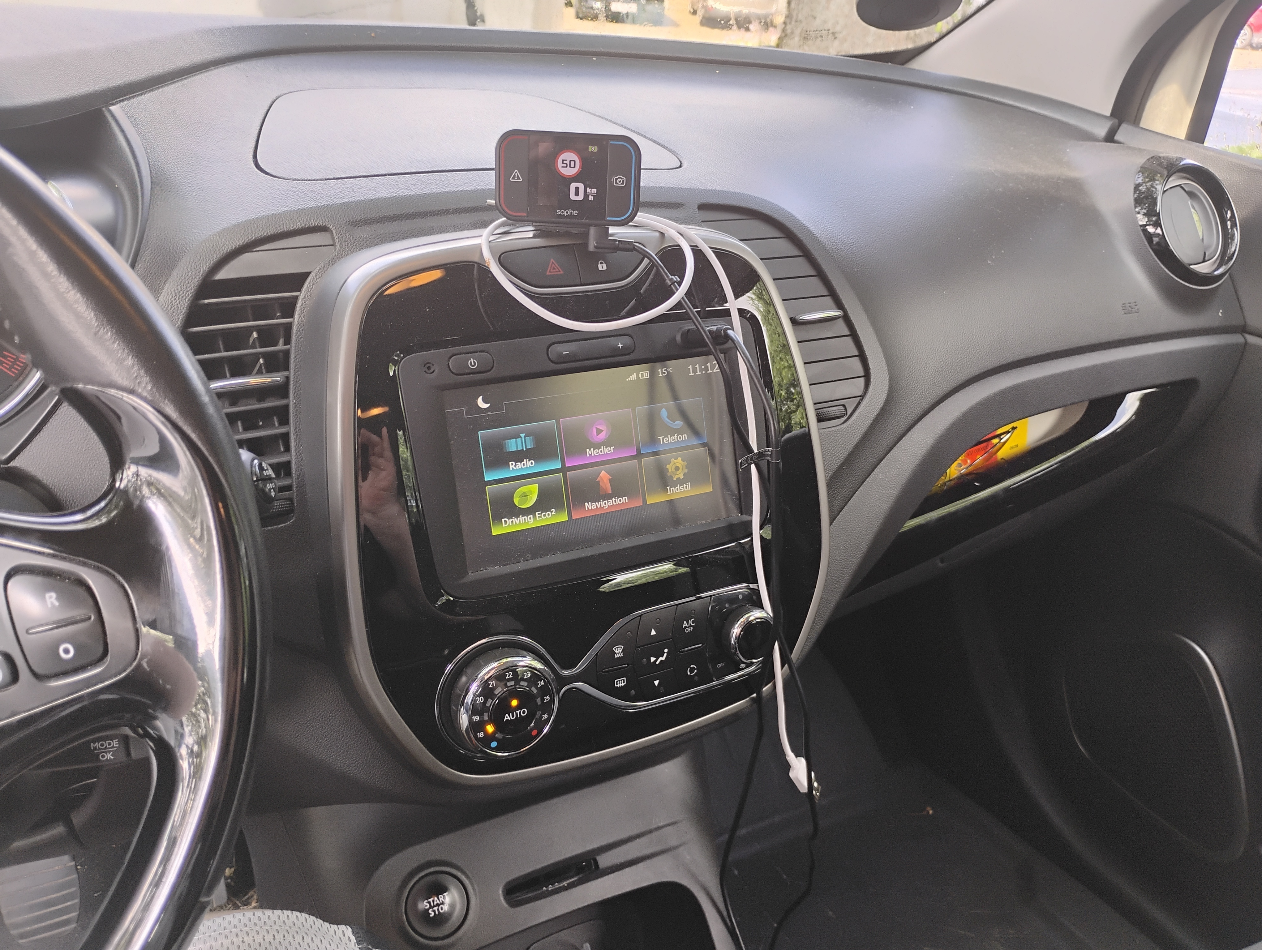 Hvid Renault Captur fra 2016