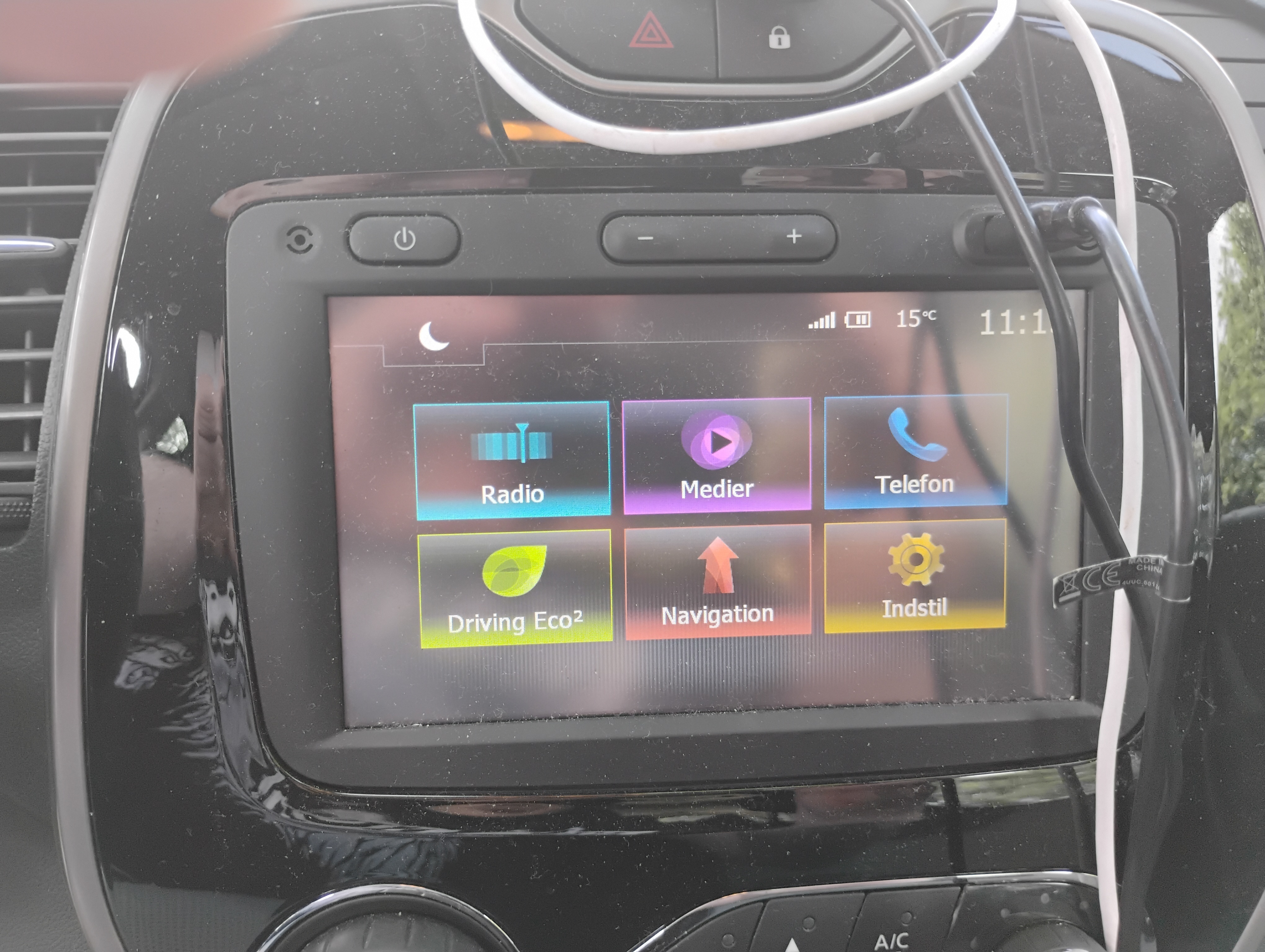Hvid Renault Captur fra 2016