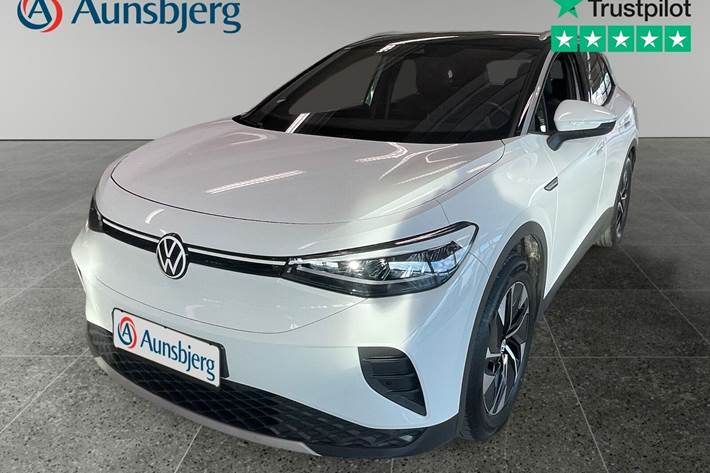 Hvid VW ID.4 fra 2022 set udefra