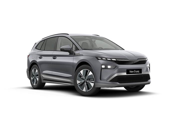 Grå Skoda Enyaq fra 2026