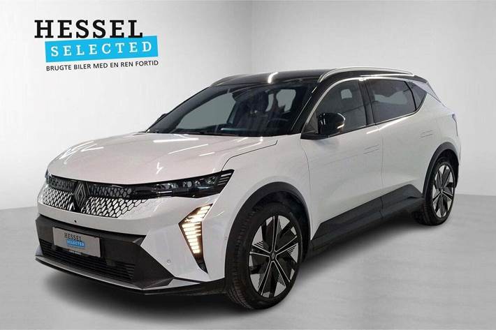 Hvid Renault Scenic E-Tech fra 2025 set udefra