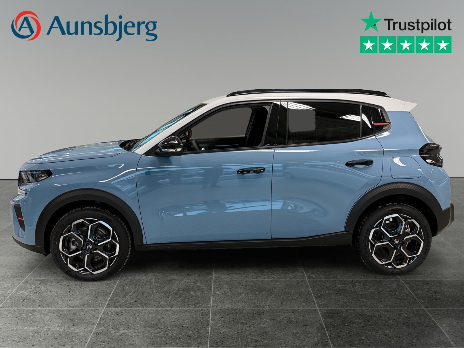 Blå Citroën ë-C3 fra 2024
