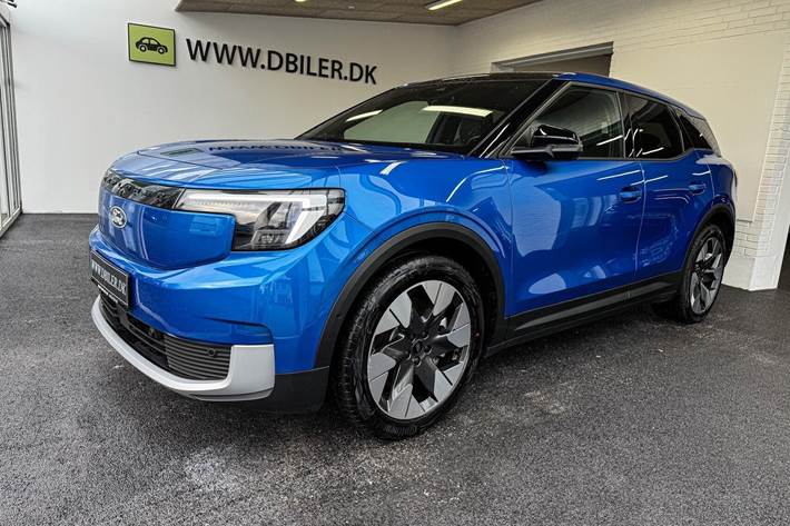 Blå Ford Explorer fra 2024 set udefra