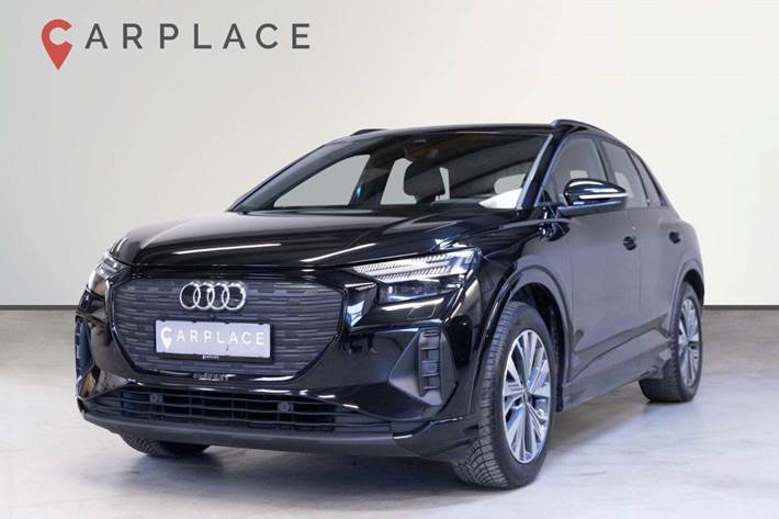Sort Audi Q4 e-tron fra 2022 set udefra