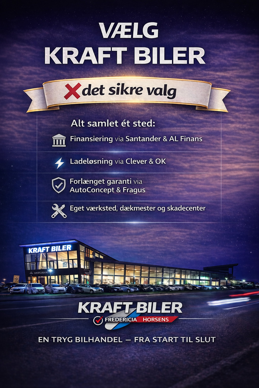 Blå Mercedes EQA250+ fra 2023