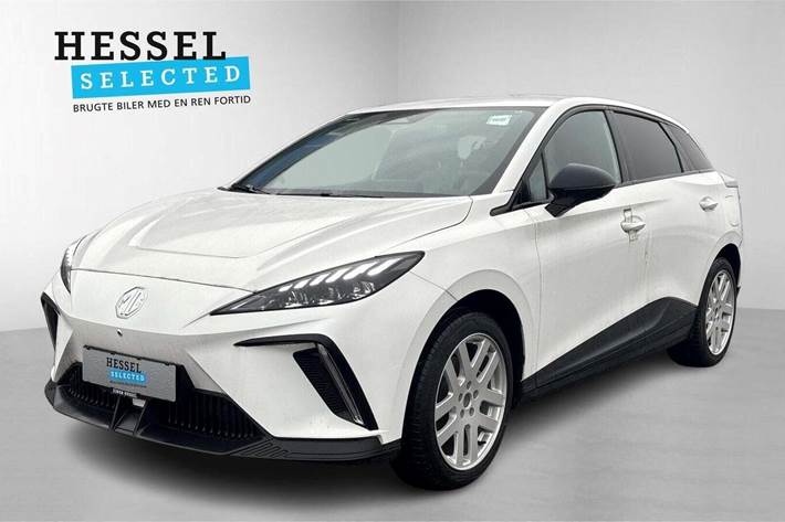 Hvid MG 4 fra 2024 set udefra