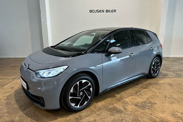 Grå VW ID.3 fra 2022 set udefra