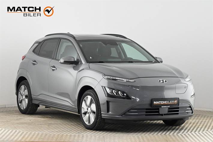 Grå Hyundai Kona fra 2021 set udefra