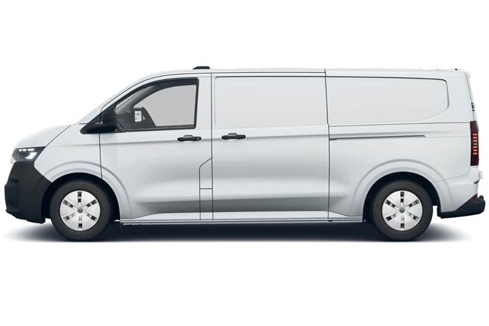 Hvid VW Transporter fra 2025