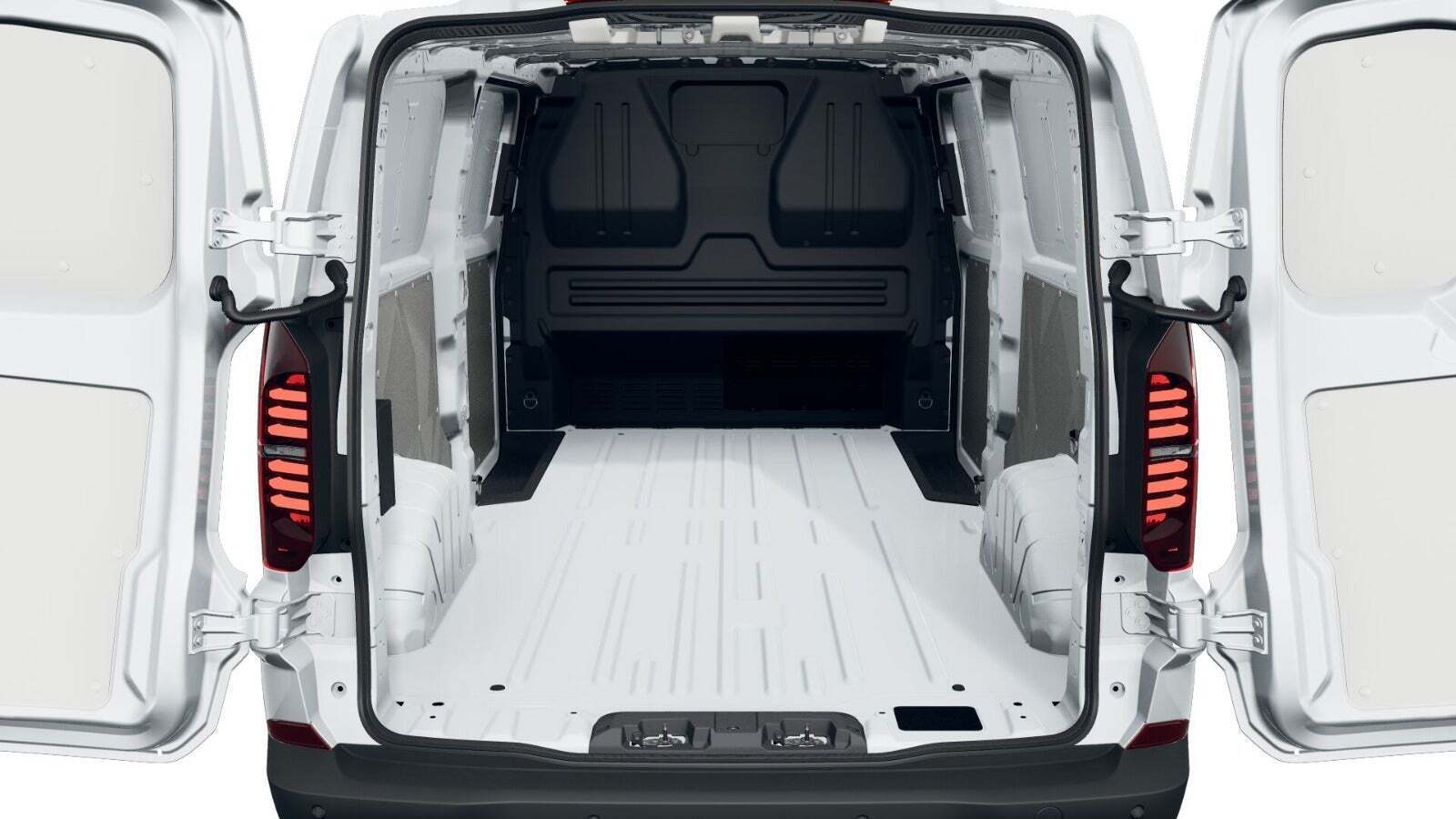 Hvid VW Transporter fra 2025