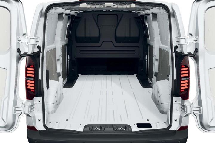 Hvid VW Transporter fra 2025
