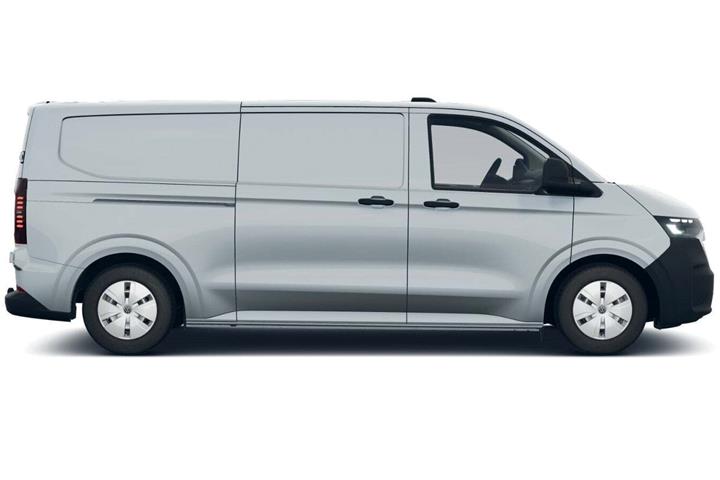 Hvid VW Transporter fra 2025