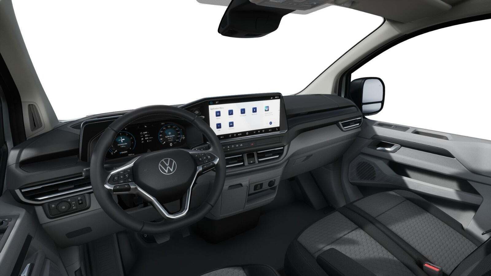 Hvid VW Transporter fra 2025