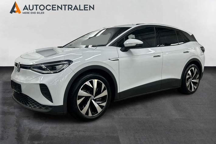 Hvid VW ID.4 fra 2023 set udefra