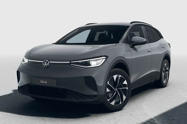 Grå VW ID.4 fra 2026 set udefra
