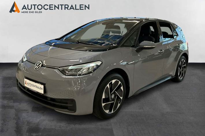 Grå VW ID.3 fra 2020 set udefra