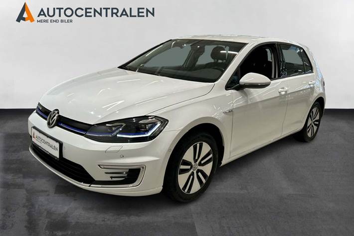 Hvid VW e-Golf VII fra 2020 set udefra
